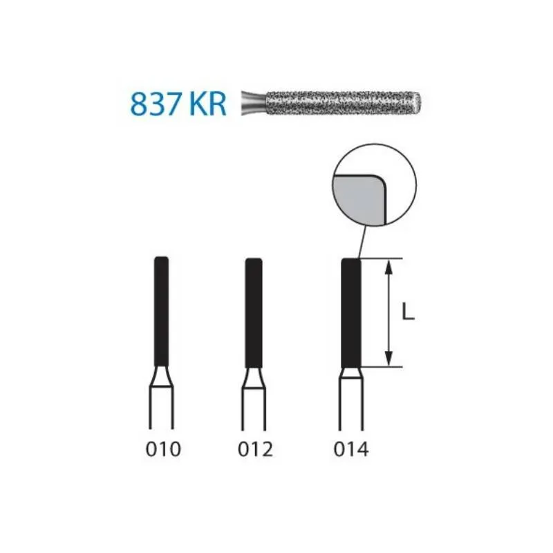 FRESAS DIAMANTE KOMET FG - 837KR.314.014 5UDS. GRANO MEDIO