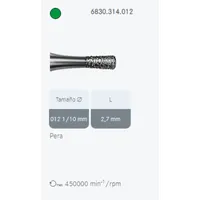 FRESA DIAMANTE PERA TURBINA GRANO GRUESO 830.314 FRESA DIAMANTE PERA TURBINA GRANO GRUESO 830.314
