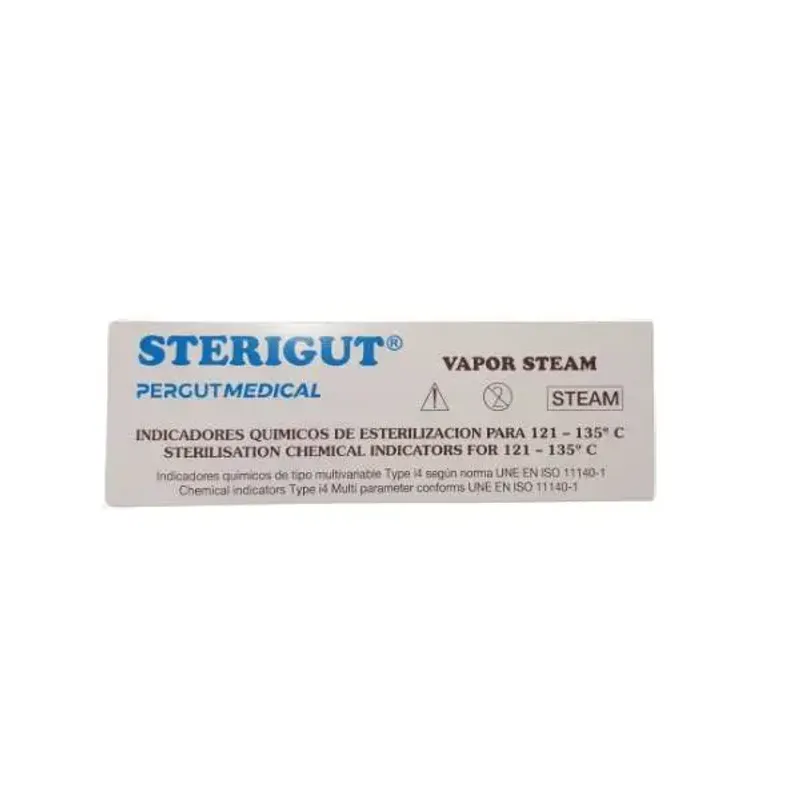 Tiras Sterigut indicador quimico 250uds. dobles 