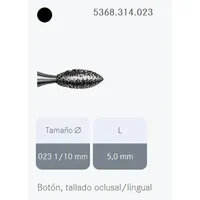 FRESAS DIAMANTE KOMET FG - 5368.314.023 X-GRUESO 5UDS