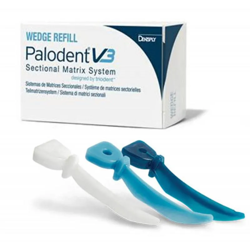 PALODENT V3 CUÑAS 100 UDS - PEQUEÑAS/AZUL OSCURO