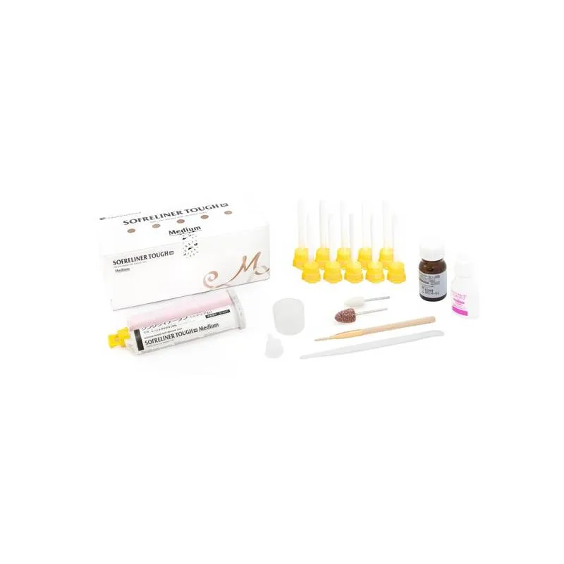 SOFRELINER TOUGH S KIT 48ML+ADHESIVOS REBASE BLANDO