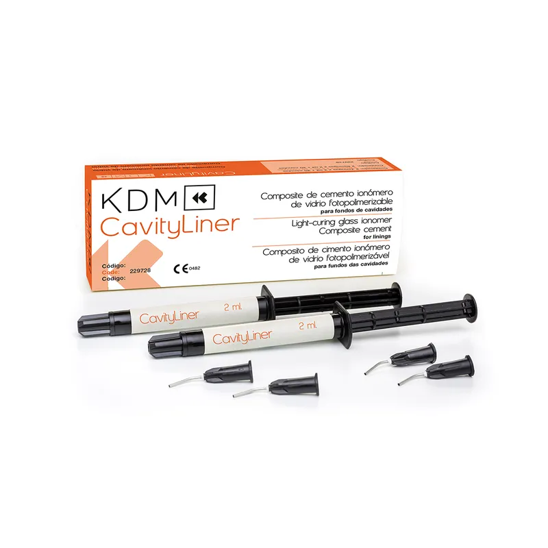 KDM CAVITYLINER 2 JER X 2 ML+PUNT.216465CEMENTO IONOMERO