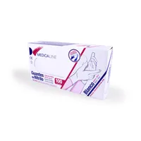 GUANTES DE NITRILO BLANCOS SIN POLVO 