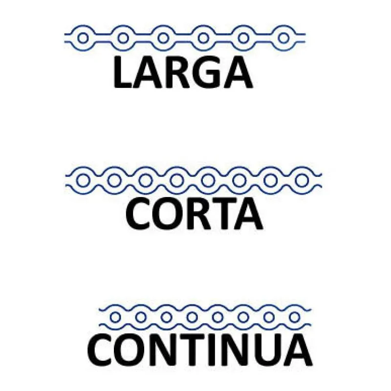 CADENETA ELÁSTICA - Larga / Long Blanca 4.5m