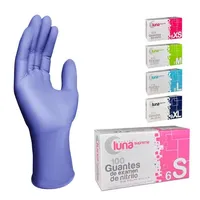 GUANTES NITRILO SIN POLVO AZULES - TALLA M
