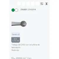 FRESAS DIAMANTE ZIRCONIO KOMET ZR6801.314