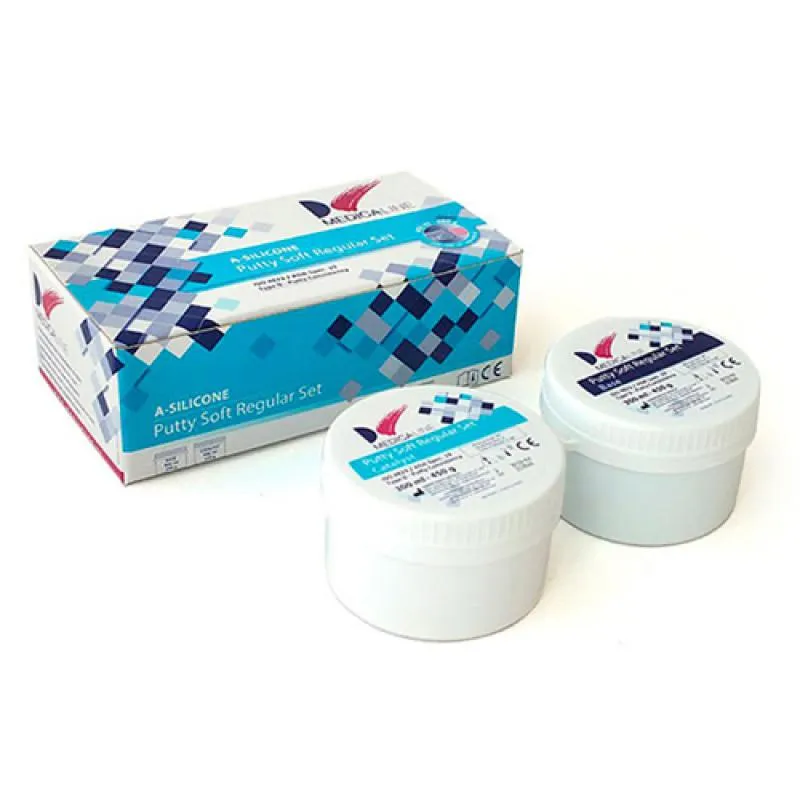 SILICONA MEDICALINE PUTTY SOFT REGULAR 300ML +300ML