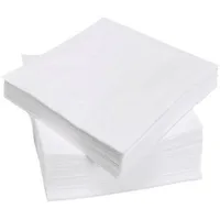 SERVILLETAS BLANCAS DOBLE CAPA 40X40CM - 100 UDS