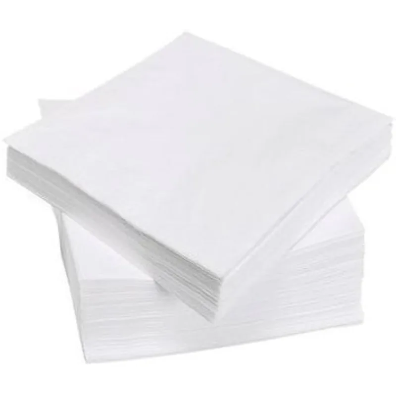 SERVILLETAS BLANCAS DOBLE CAPA 40X40CM - 100 UDS