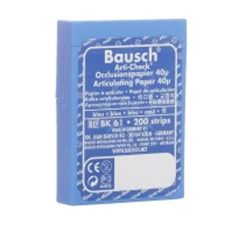 Tiras de Papel Articular de 40 µm - 103 x 20 mm -C: Azul Doble cara