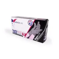 GUANTES DE NITRILO NEGROS MEDICALINE 