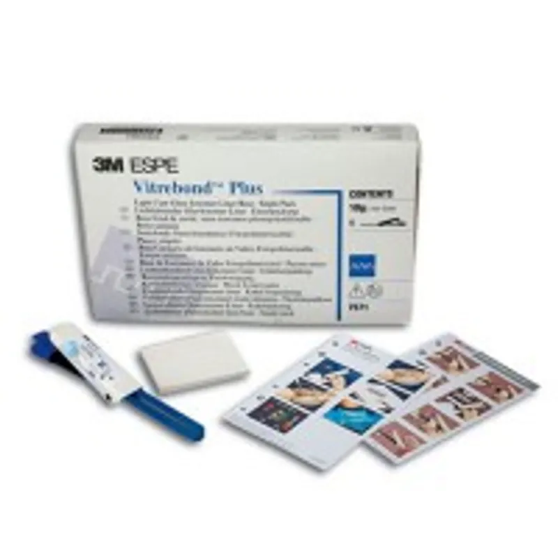 Vitrebond Plus: Kit Intro Cemento Ionómero de Vidrio (1 clicker 10 grs)