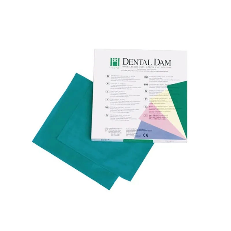 DIQUES DE GOMA HYSOLATE VERDE 36UDS