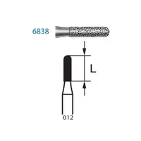 FRESAS DIAMANTE KOMET FG - 6838.314.012 GRANO GRUESO 5UDS.