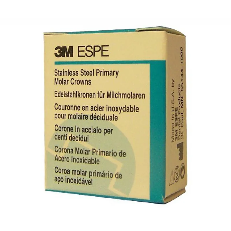 CORONAS PEDIÁTRICAS ACERO ND-96 SEGUNDO MOLAR SUPERIOR DERECHO Nº3