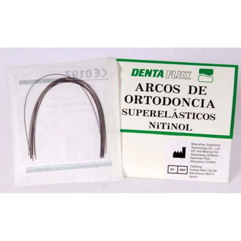 ARCOS NITI DENTAFLUX 10 UDS 016X016 SUPERIOR - 10 UDS