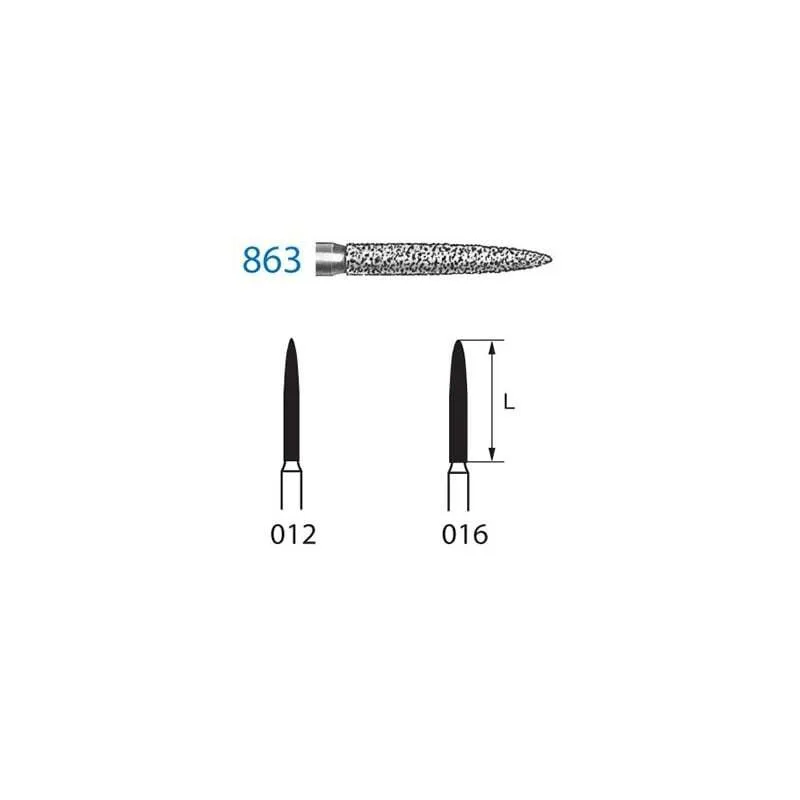 FRESAS DIAMANTE KOMET FG - 863EF.314 5UDS