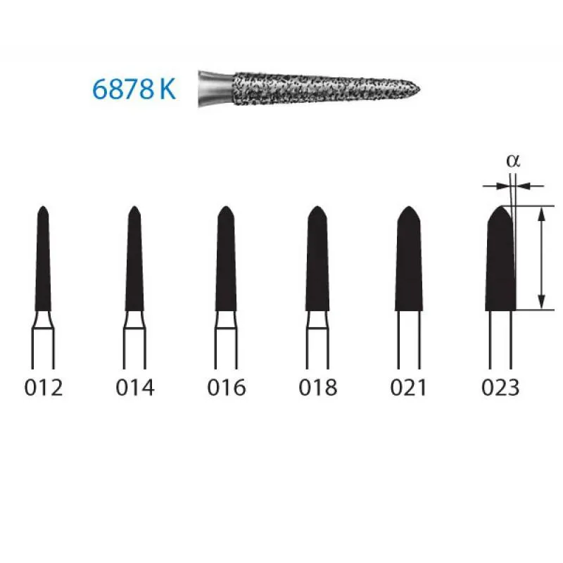 FRESA DIAMANTE TORPEDO CONICA 678K.314